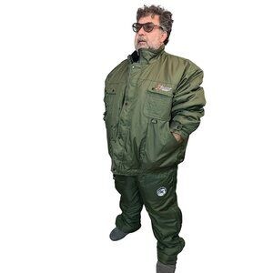X PLORO 2PC SUIT Overalls-With Heavy Duty Jacket, Green-3XL